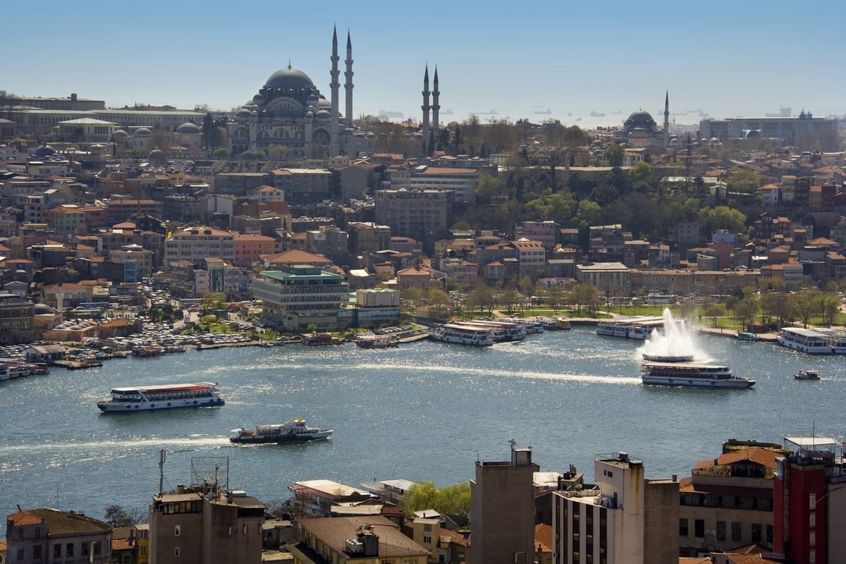 Istanbul, about four hours from London