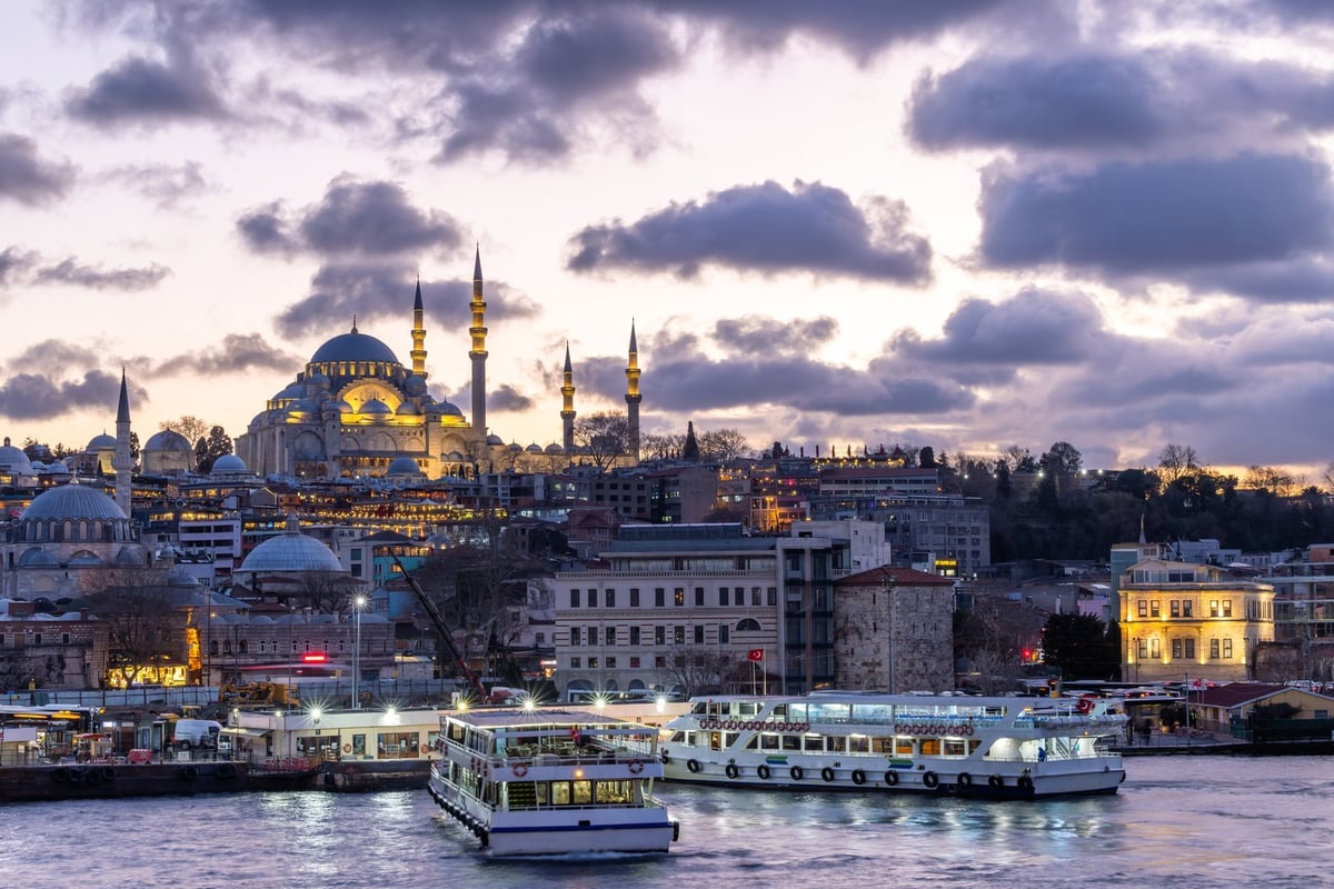 Istanbul, about four hours from Dublin