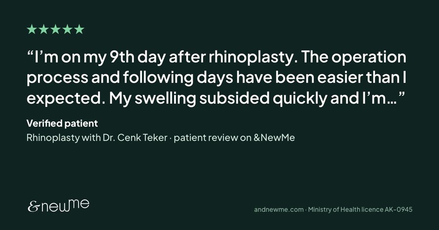 Nr***, rhinoplasty with Dr. Cenk Teker
