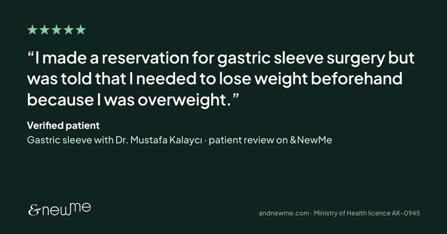 Am***, gastric sleeve with Dr. Mustafa Kalaycı